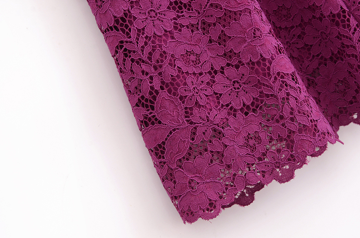 Summer Fashion Sweet Style V-neck Short Lace Dress