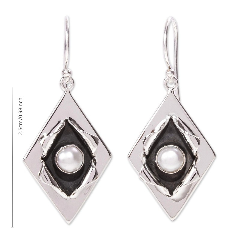 Retro Fashion Handmade Pearl Pendant Earrings