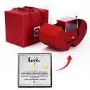 Personalized Flip Envelope Pendant Creative Gift Stainless-steel Jewelry Apple-box Set view 1