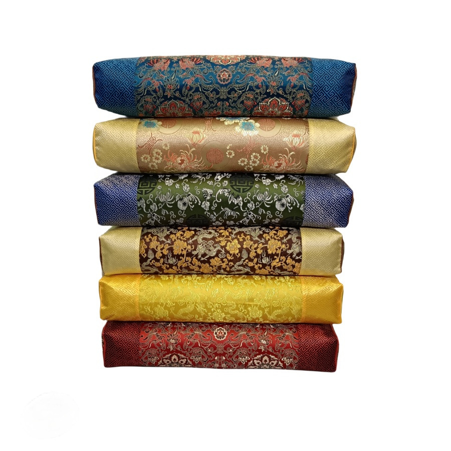 Brocade Square Mugwort Pillow Buckwheat Hulls