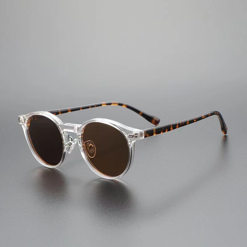 Japanese-style Retro Sunglasses Women's Trendy Round - Image 2
