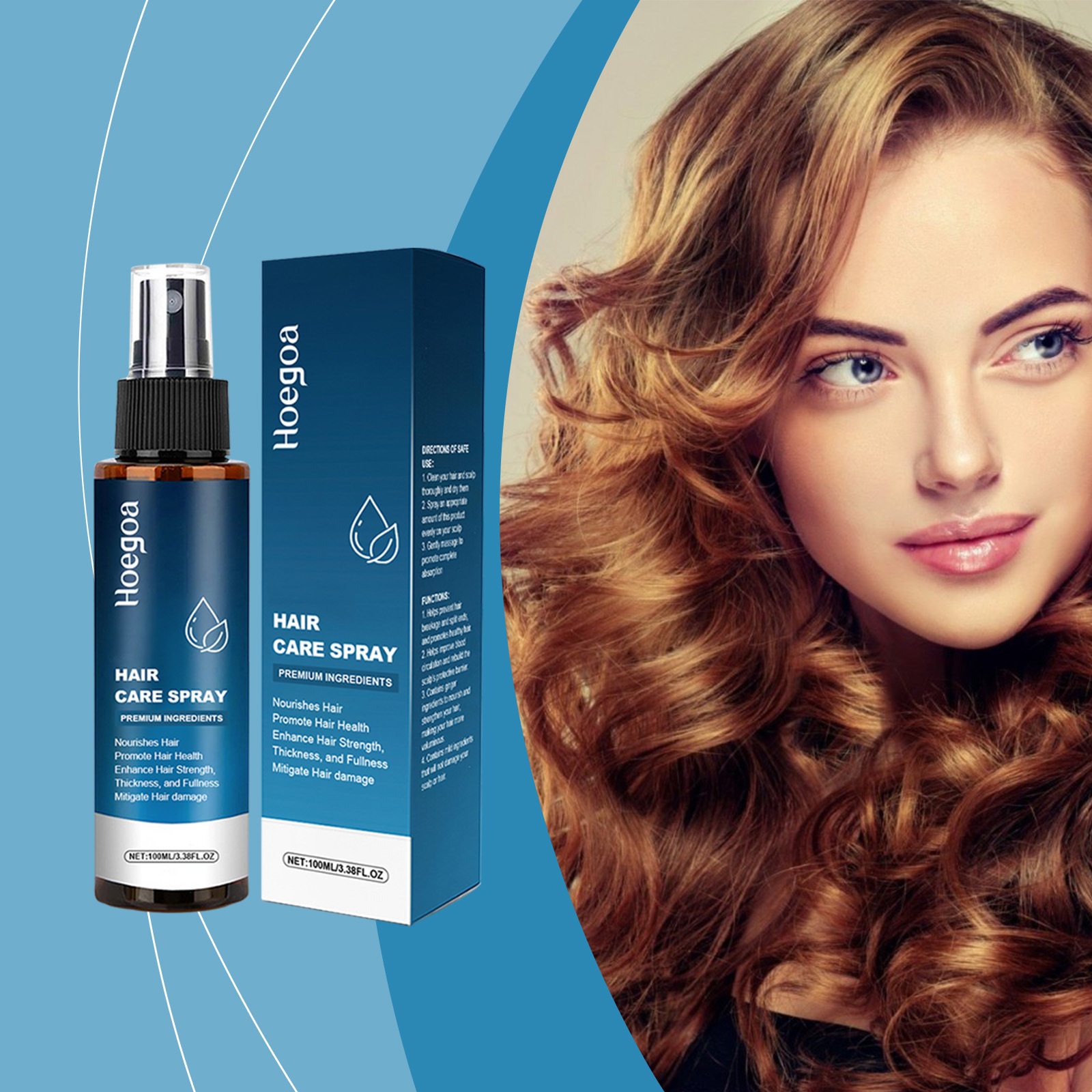 Gentle, Moisturizing Hair Root Hydrating Hair Care Spray