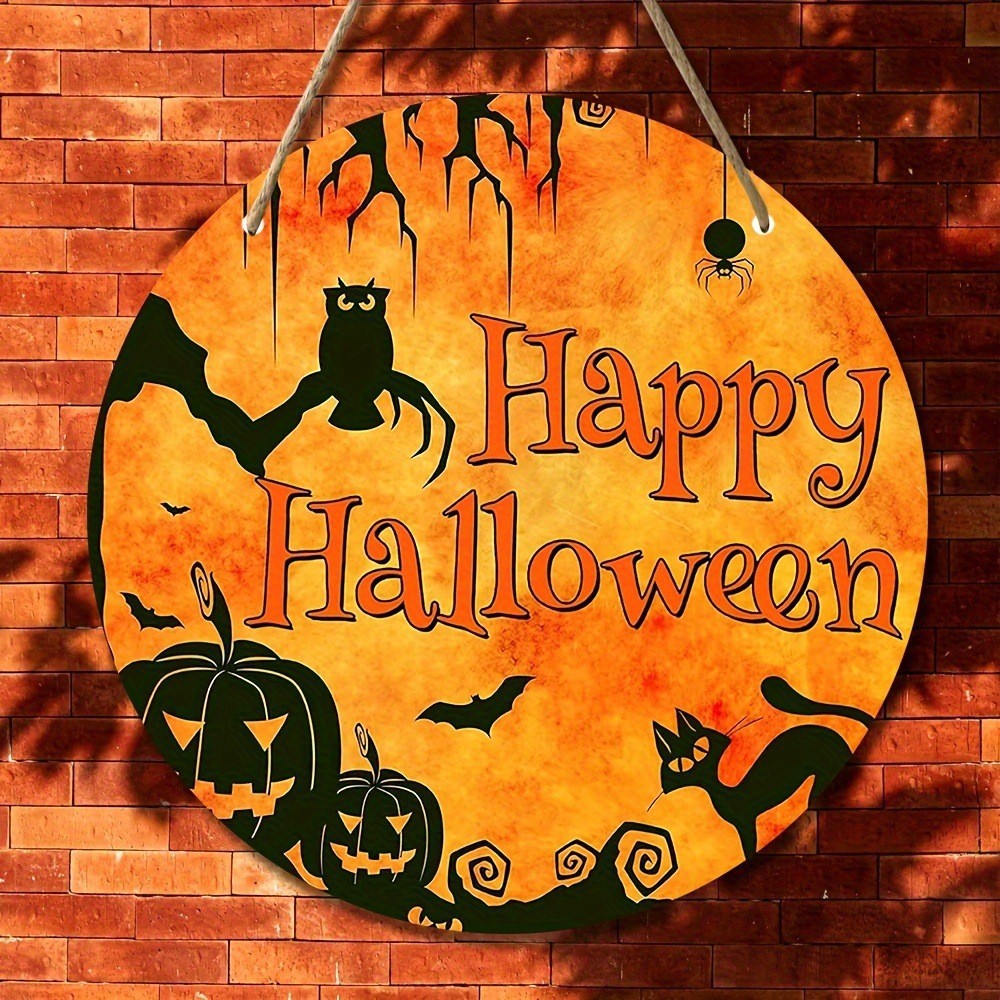 Title 4, Halloween Wooden Doorplate Home Decoration