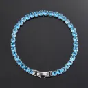 Aquamarine Silver Buckle