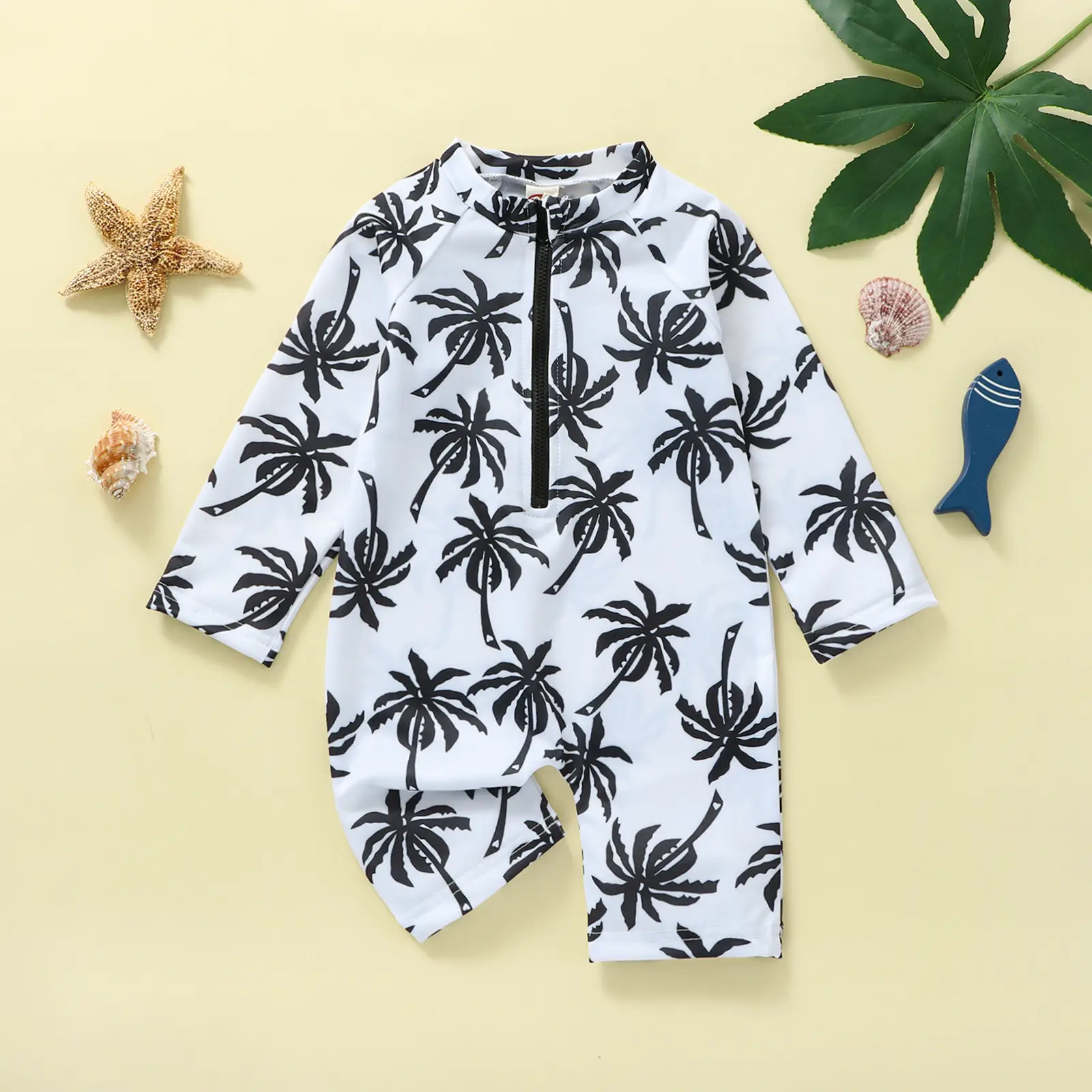 Cute Underwater World Shark One-piece Boy Swimsuit