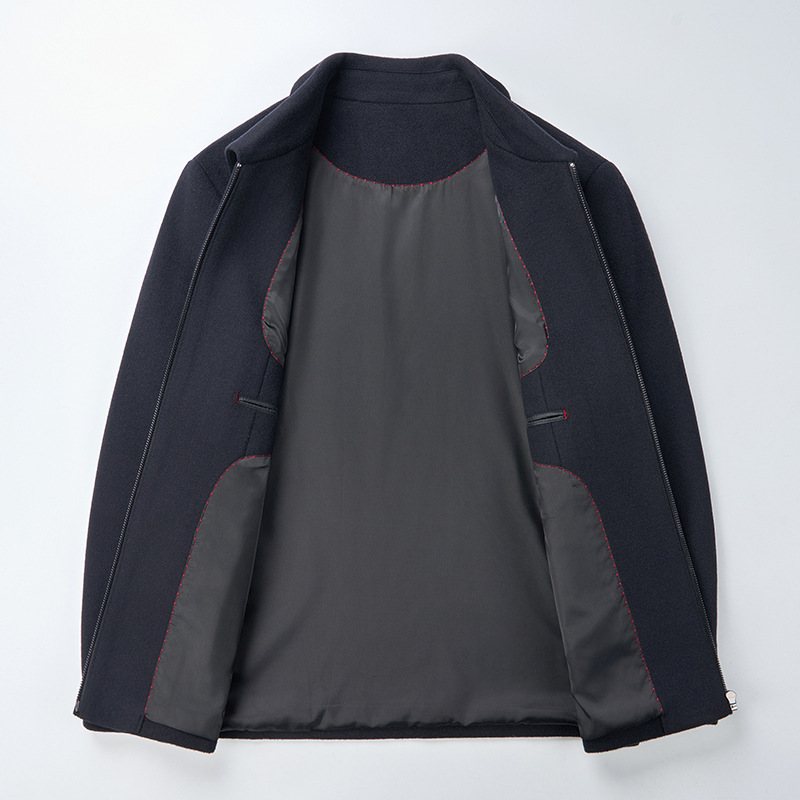 Men's Fashionable Casual Short Wool Blazer 5