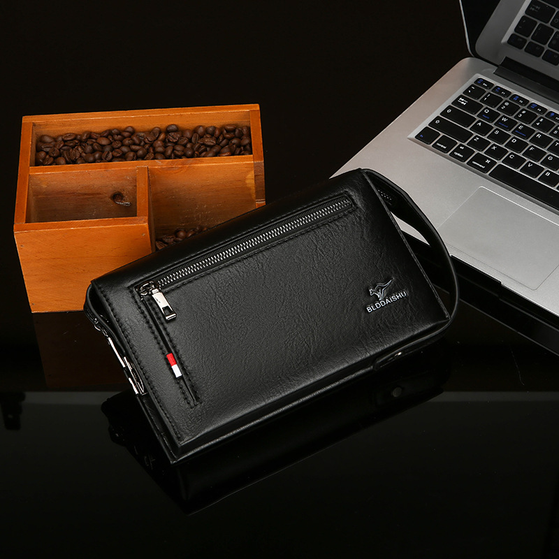 New Mens Wallet With A Combination Lock And Clutch Design