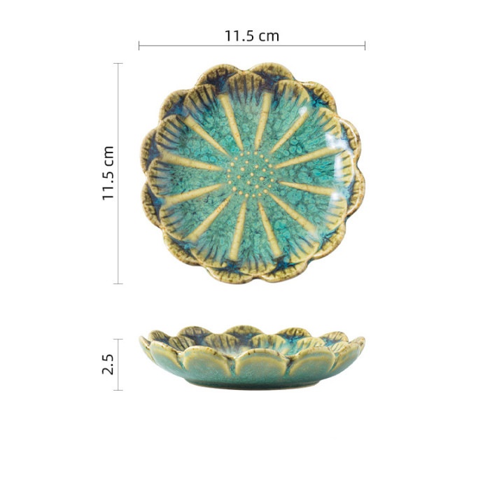 Sunflower Dish Jade Green