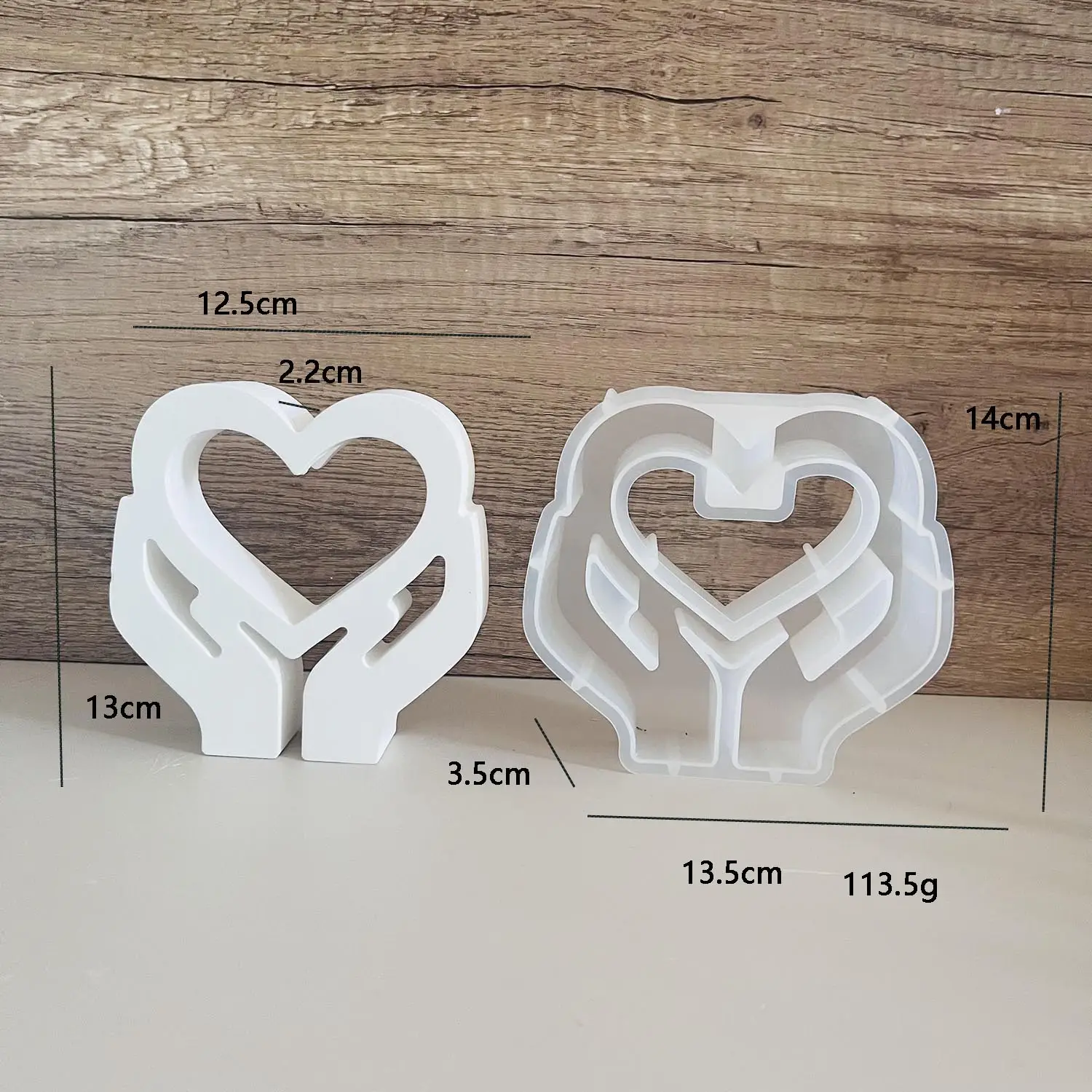 Holding Love Tube Hydroponic Vase Silicone Mold
