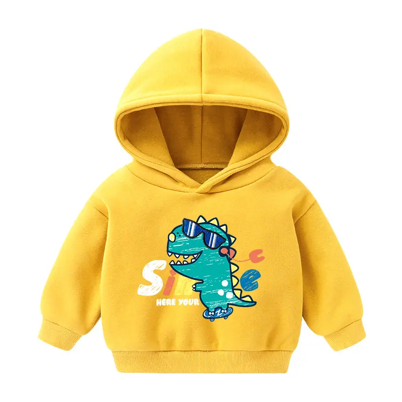 Children's Hooded Sweatshirt Fleece-lined Autumn And Winter