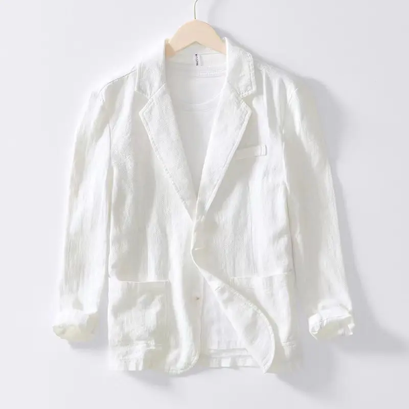 Men's Casual Suit Single-Breasted Coat Solid Color