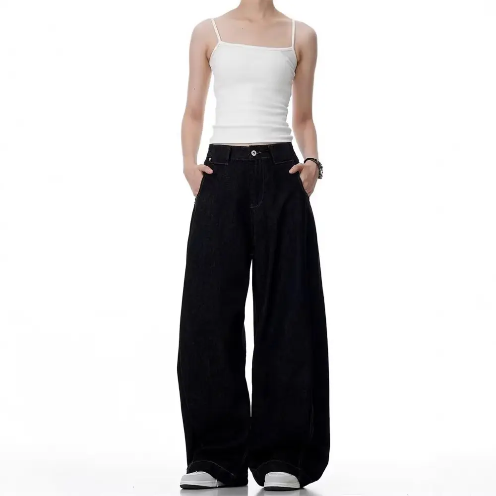 Trendy Solid-color Bootcut Jeans Relaxed Fit
