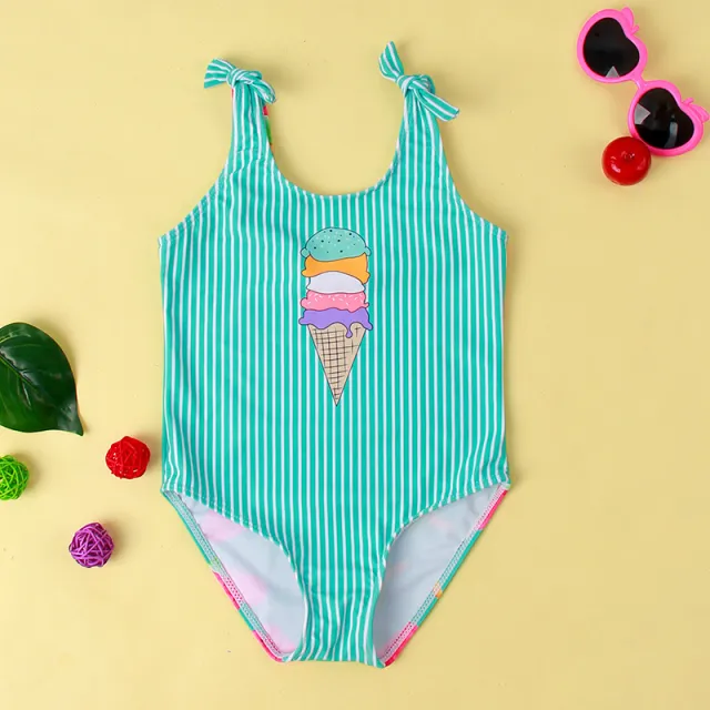 Girls' Leopard print Comfortable And Highly Elastic One piece Bodysuit Green - Shop at LoveMi