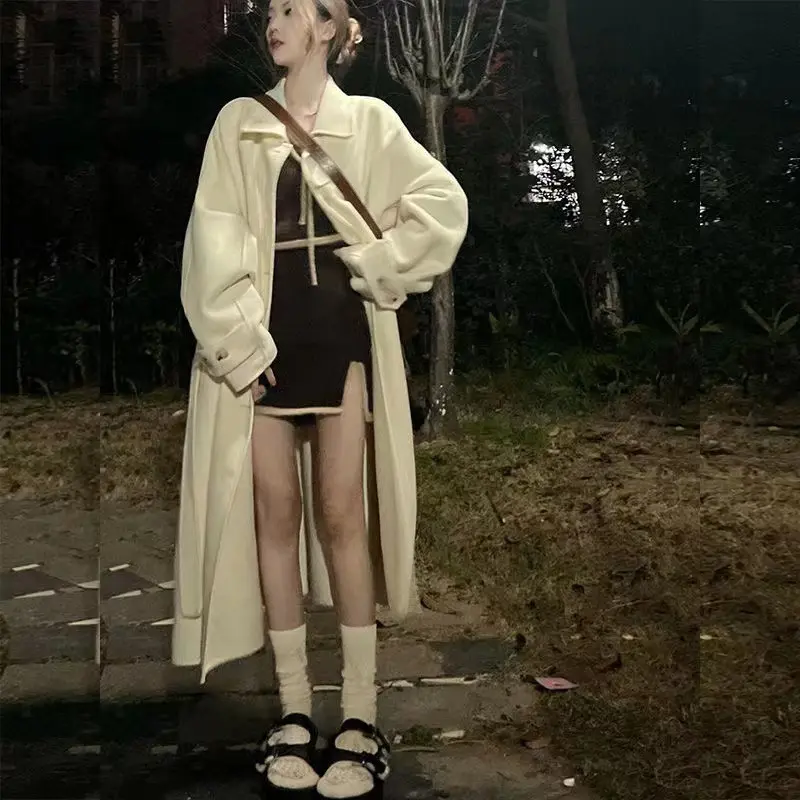 Womens Mid-length Wool Coat
