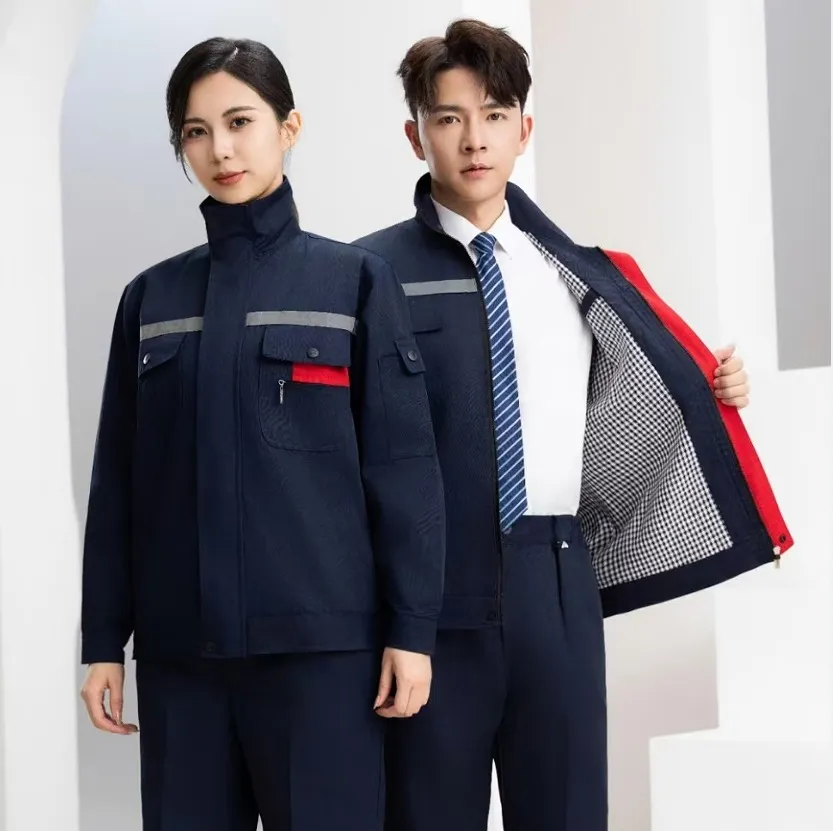 Work Clothes Wear-resistant Suit Same Style - Reflective Double Layer Suit