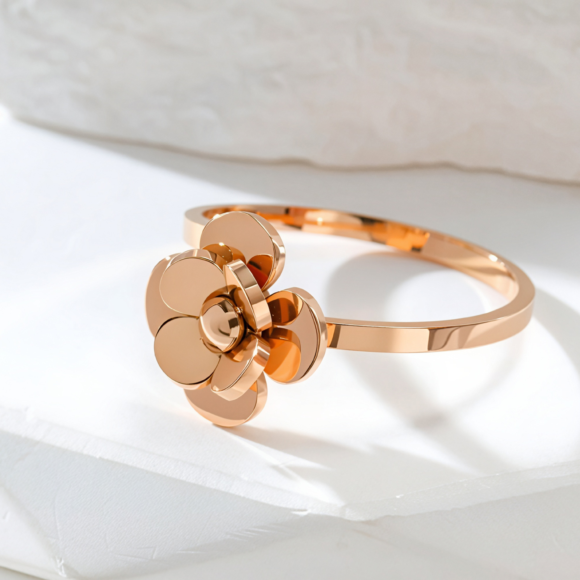 Stylish And Unique 3D Rose Camellia Ring