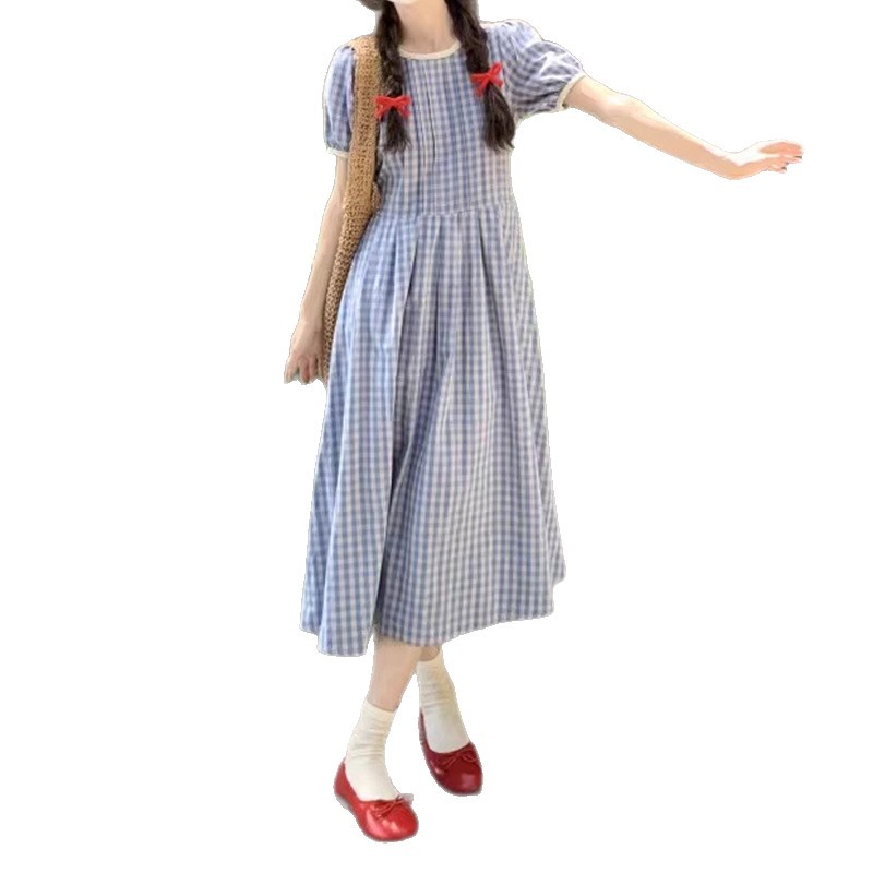 New Style Retro Pastoral Style Mori Style Small Dress