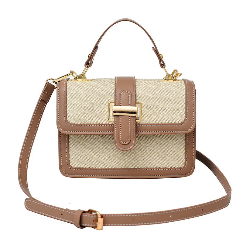 Petit Sac Tote Femme Contraste — Cuir PU à Rabat Urbain 6