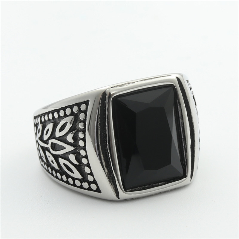 Multi-colored Gemstone Ring In European And American Styles