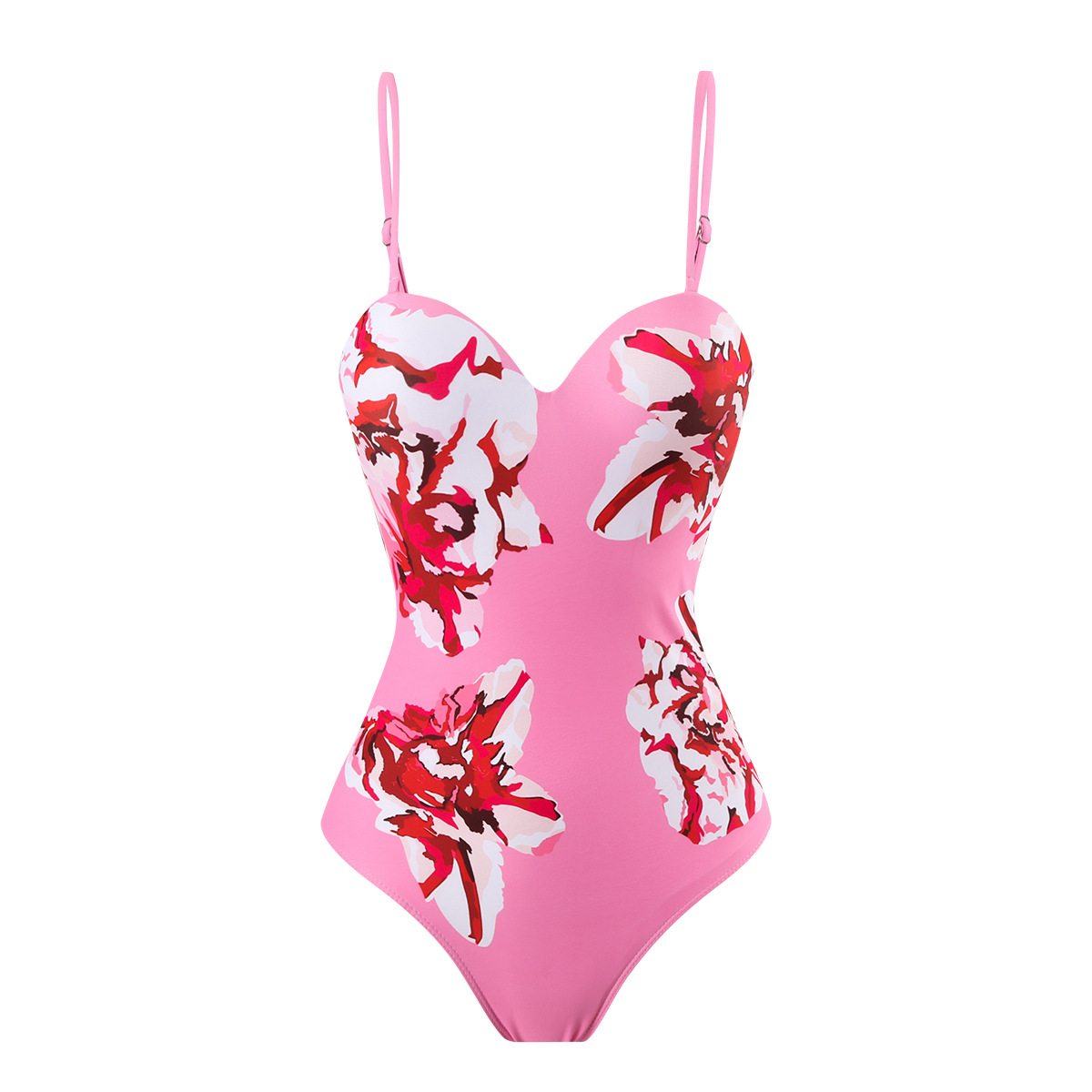 Two-piece Suit Long Sleeve Mesh Blouse Cross-border Sexy Printed Swimsuit