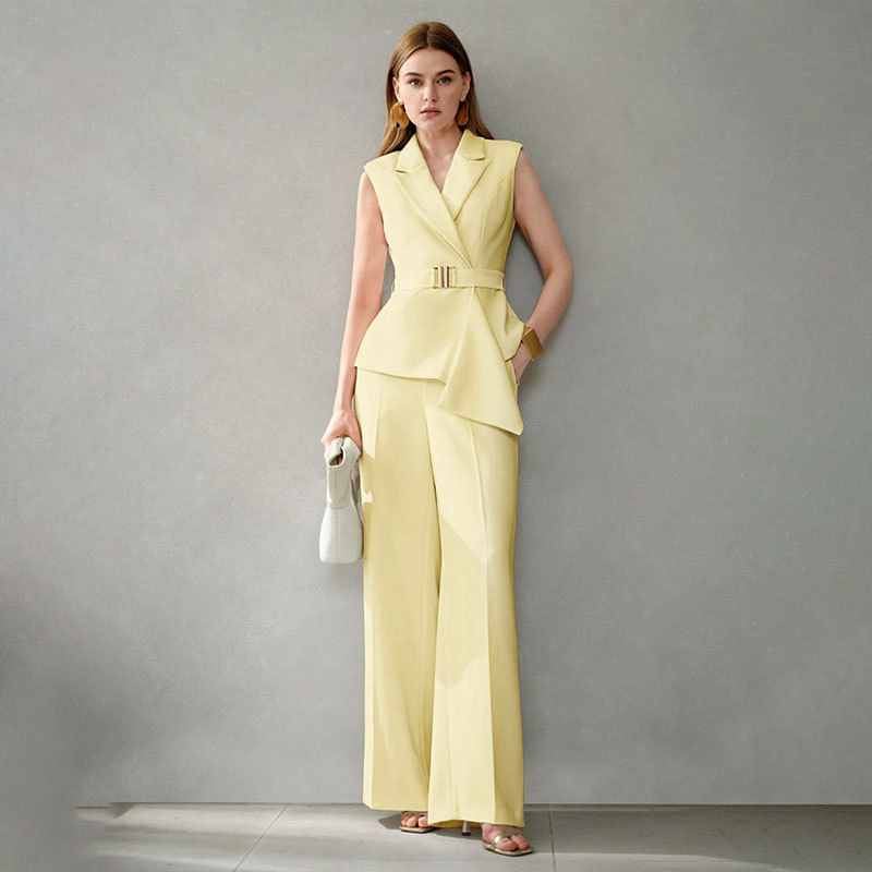 Womens Elegant And Fashionable Two-piece Set Of Top And Pants 7