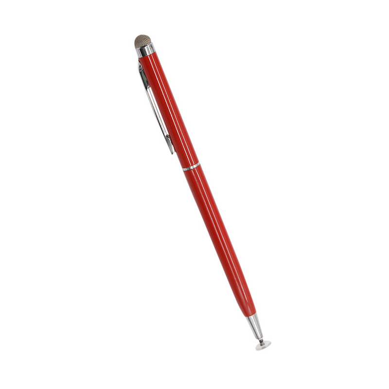 2-in-1 Cloth Touch Handwriting Capacitive Stylus – Red