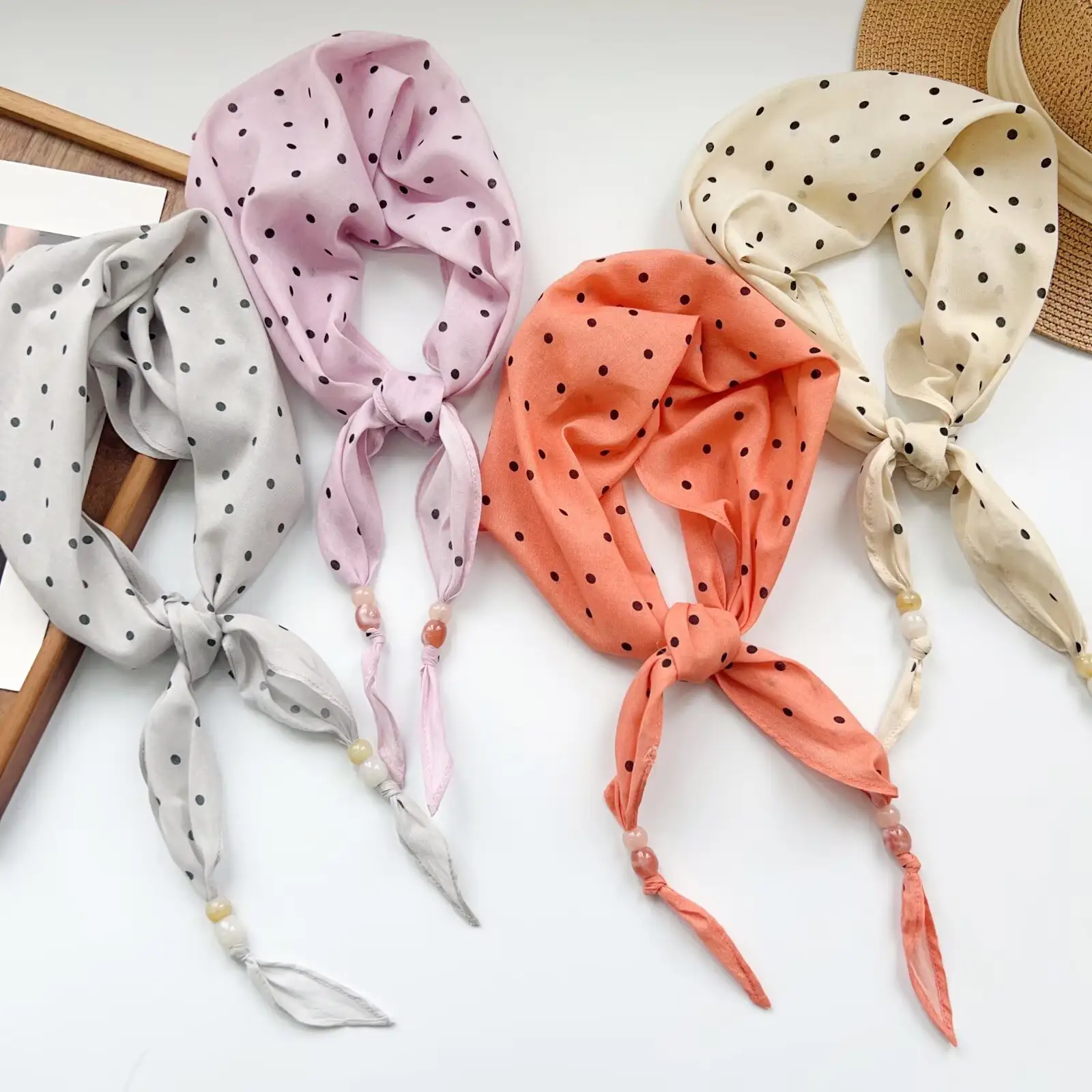 100 Cotton Korean-style Artistic Retro Floral Beaded