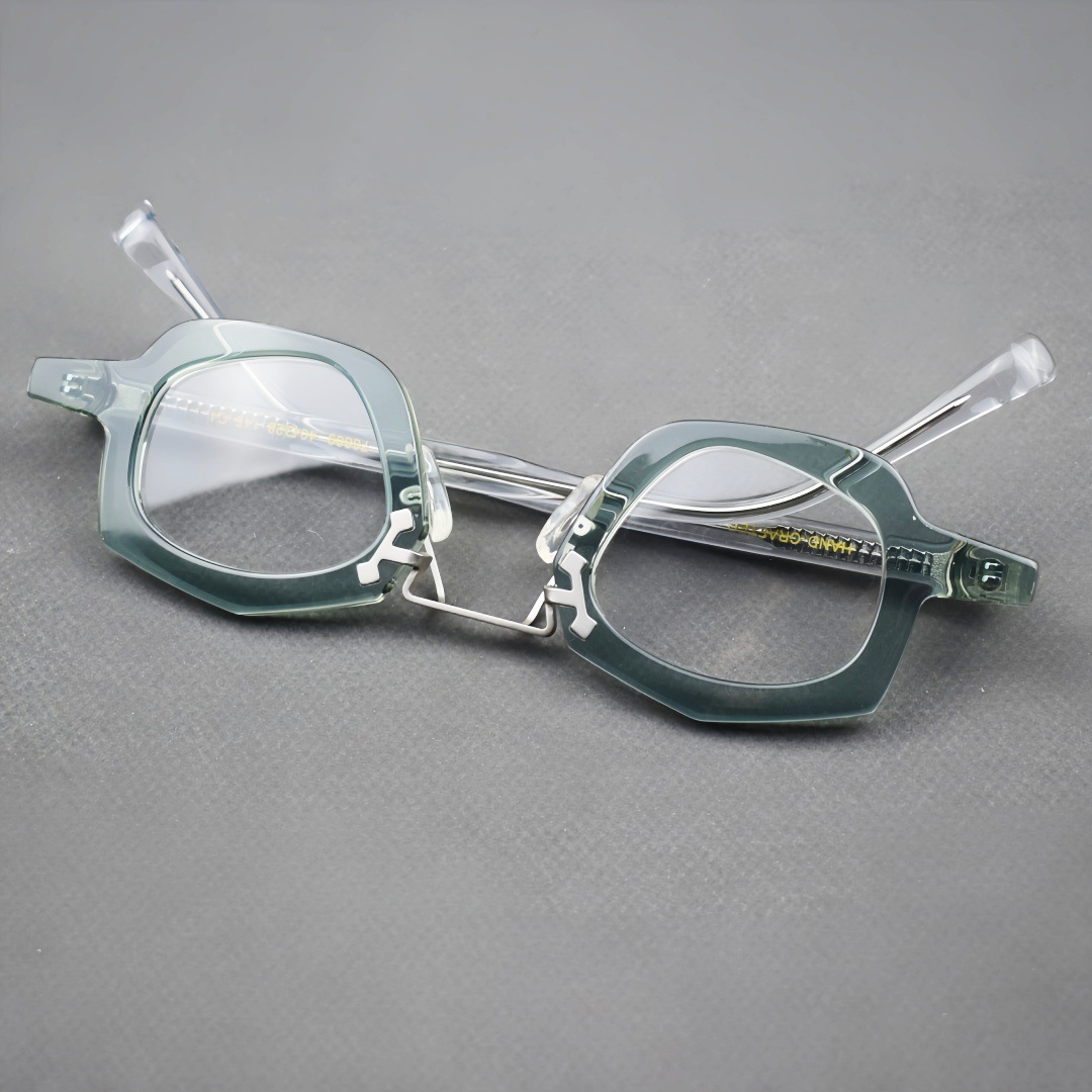 Retro Niche Acetate Eyeglass Frames - Unisex Optical Glasses with Classic Design for Daily Wear - detail 4