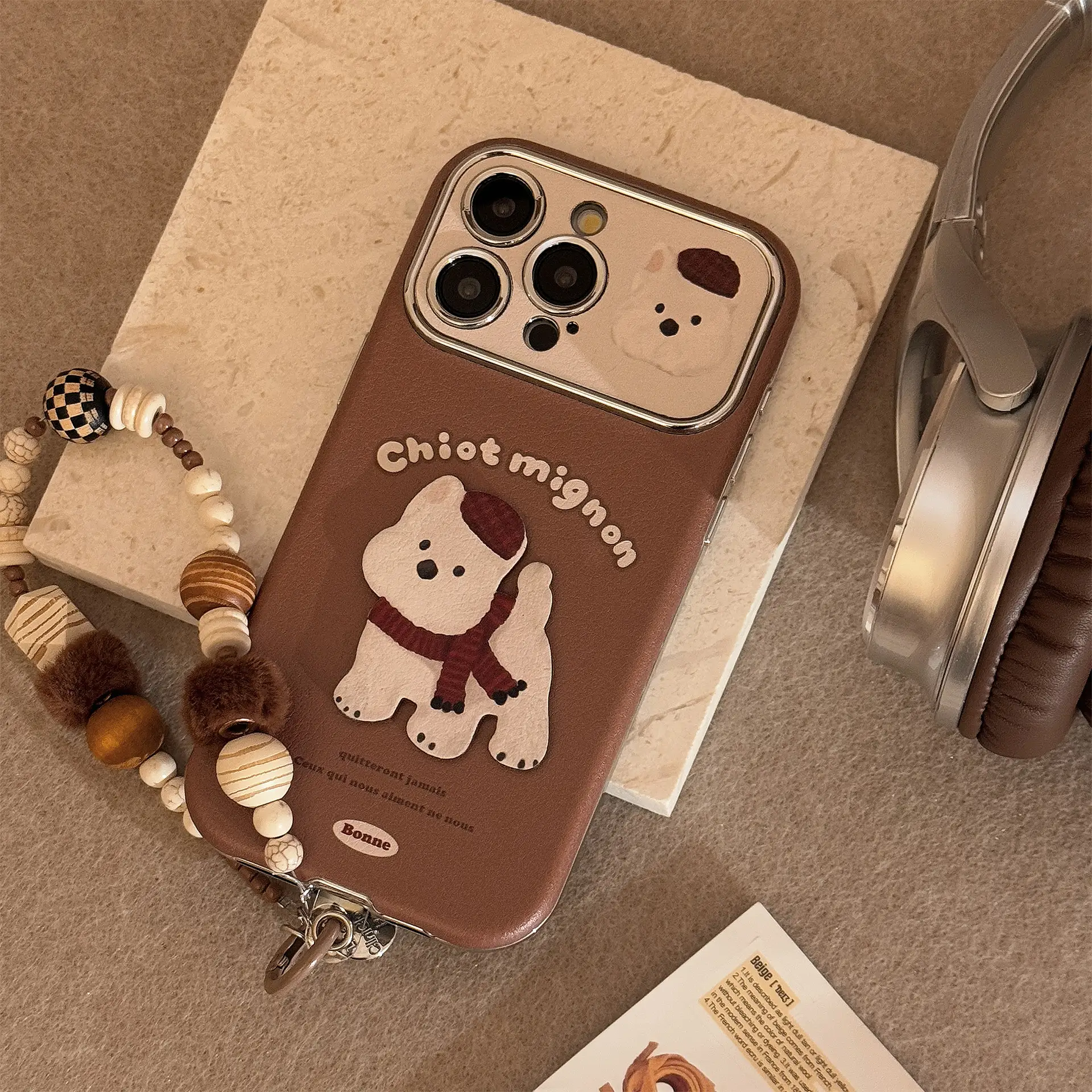 Brown 3D West Highland Terrier Phone Case