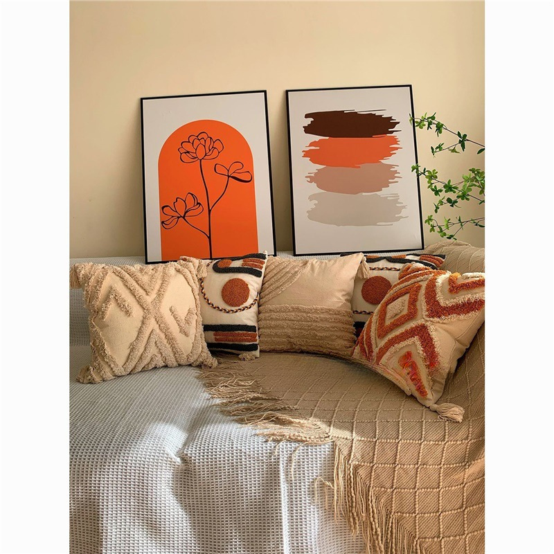 Ins Ximia Guesthouse Moroccan Tufted Cushion Pillowcase Bedside And Sofa Backrest Pads