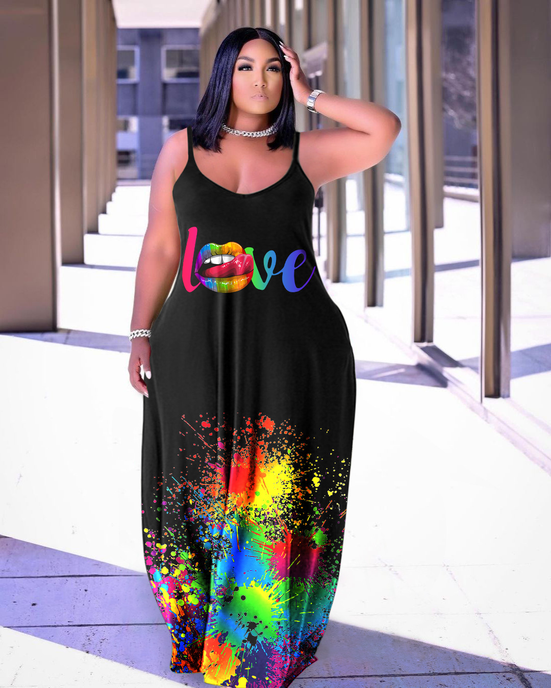 Summer Cool Spaghetti strap Floral Print Dress 12 Style B638 - Shop at LoveMi