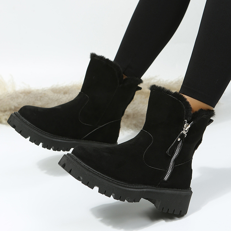 Title 19, Botas de nieve para mujer invierno nuevo cortas...