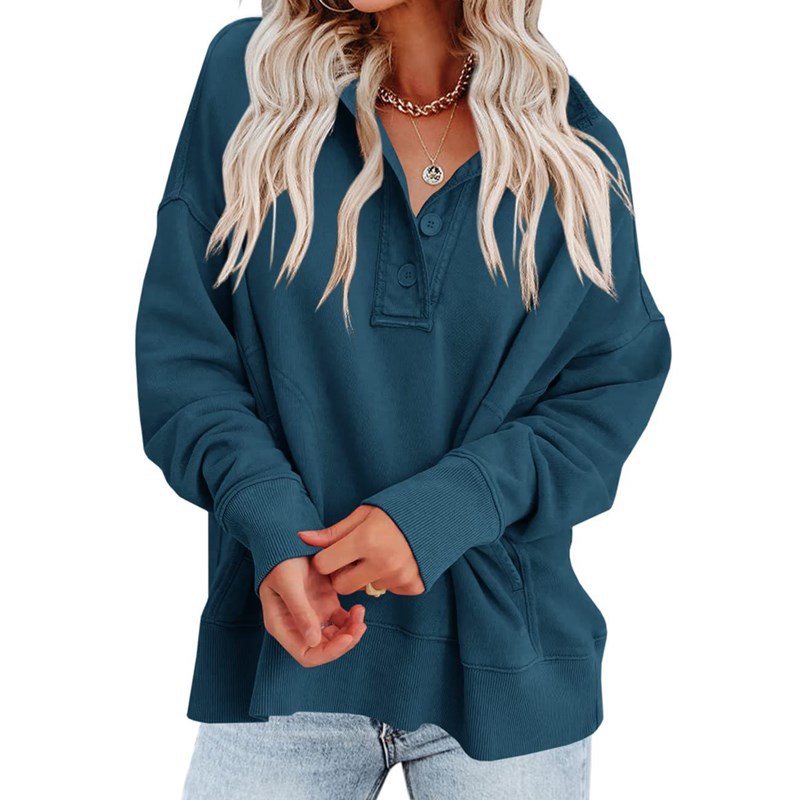 Women's Fashion Casual Loose Pullover Sweatershirt Coat Top