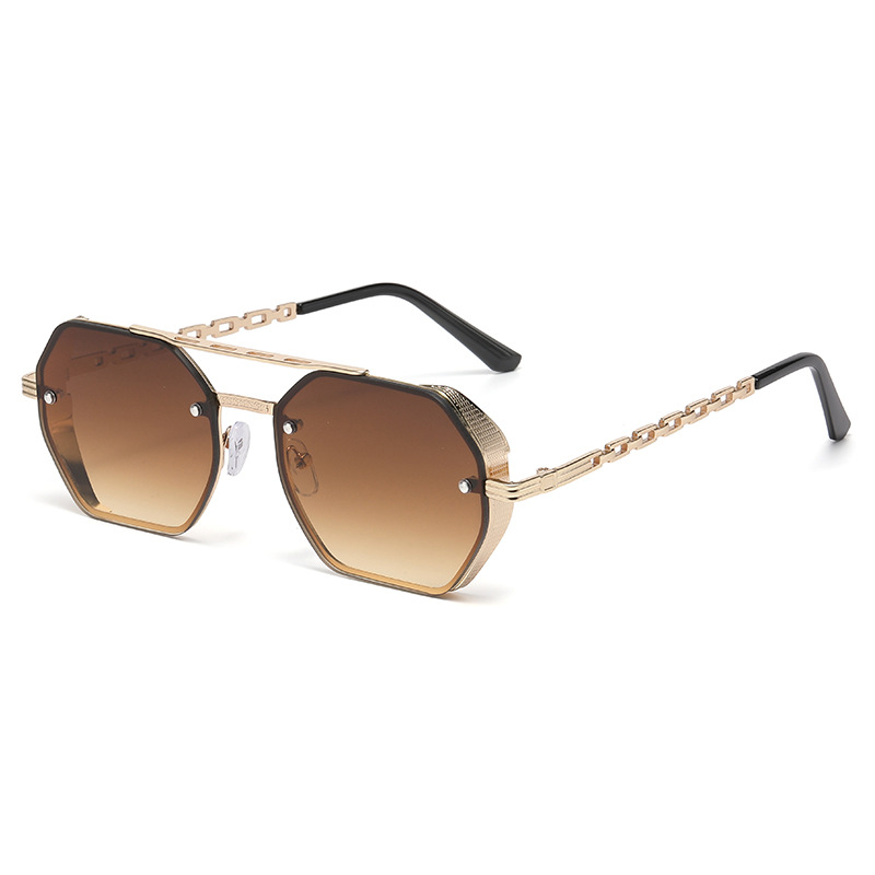High-end Multi-sided Dual-bridge Sunglasses For Women, Fashionable