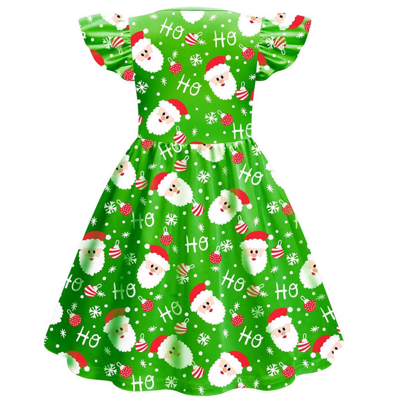 Title 3, Girls Cartoon Flying Sleeves Dress