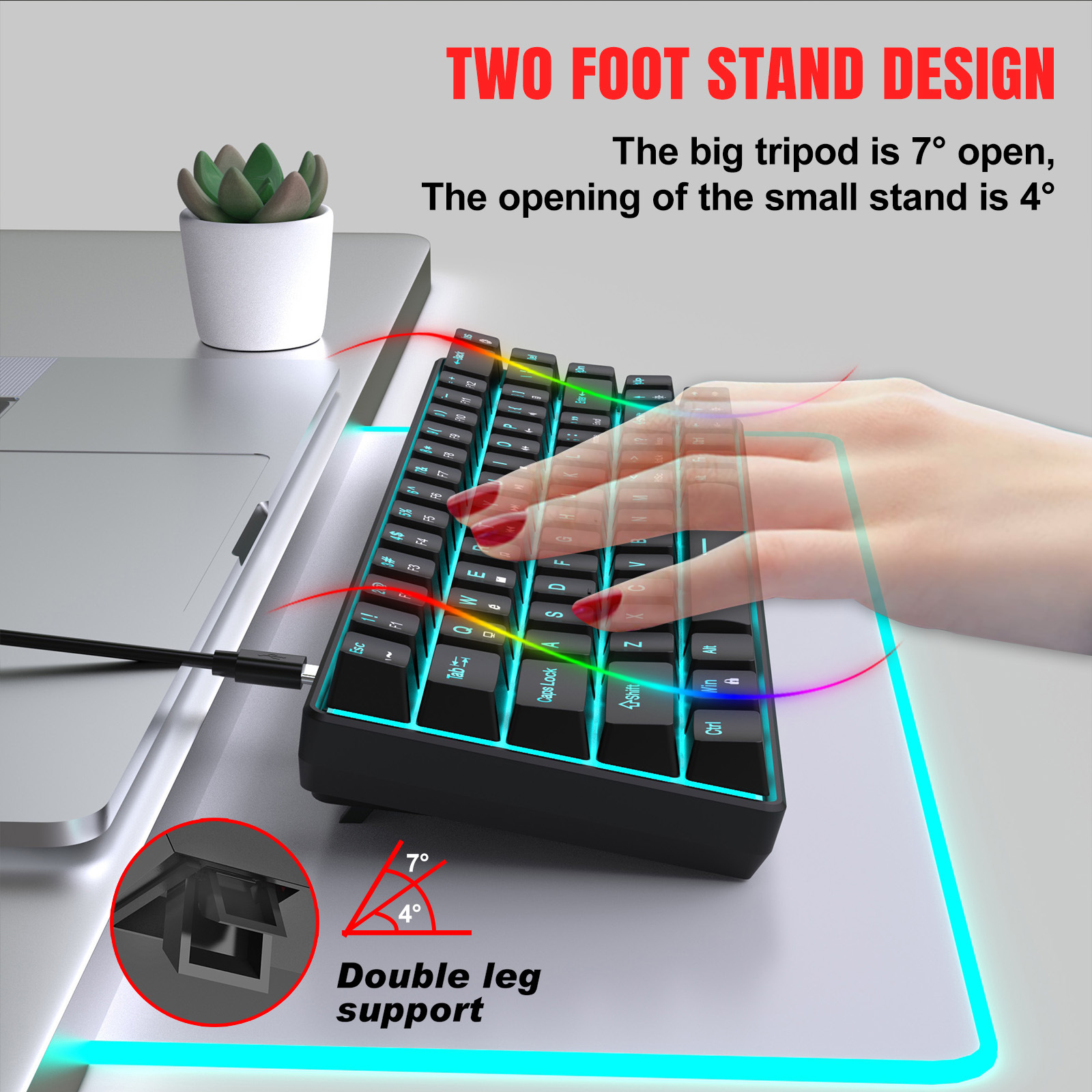 Title 7, Mechanical Gaming Keyboard Double Injection Key...