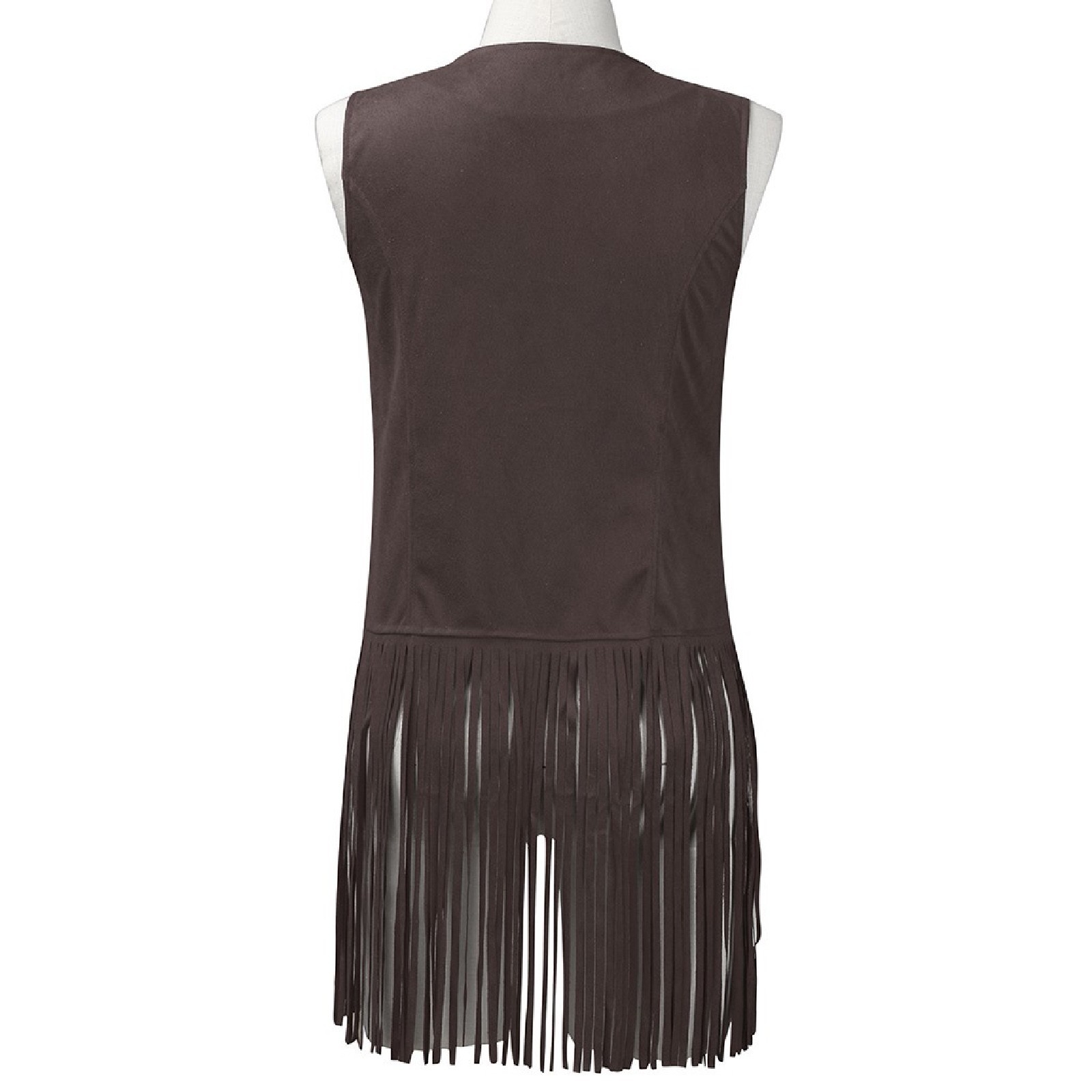 Title 38, Fashion Thin Tassel Sleeveless Vest for Women. ...