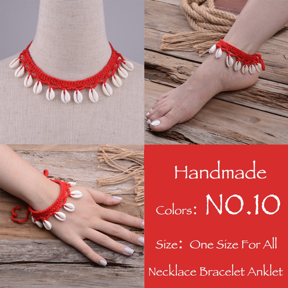 قلادة كلافكل شل يدوية بتصميم هاواي الكاجوال