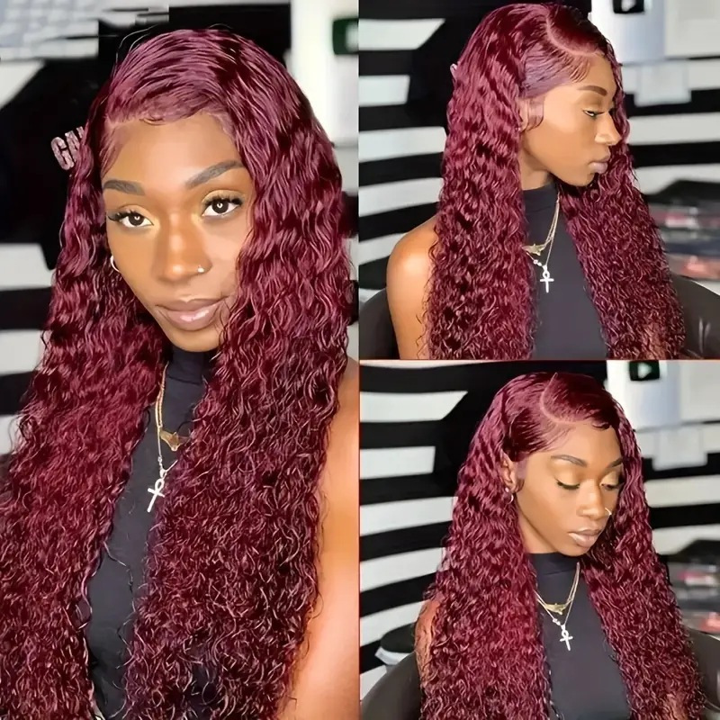 Womens Medium-length African Small Curls