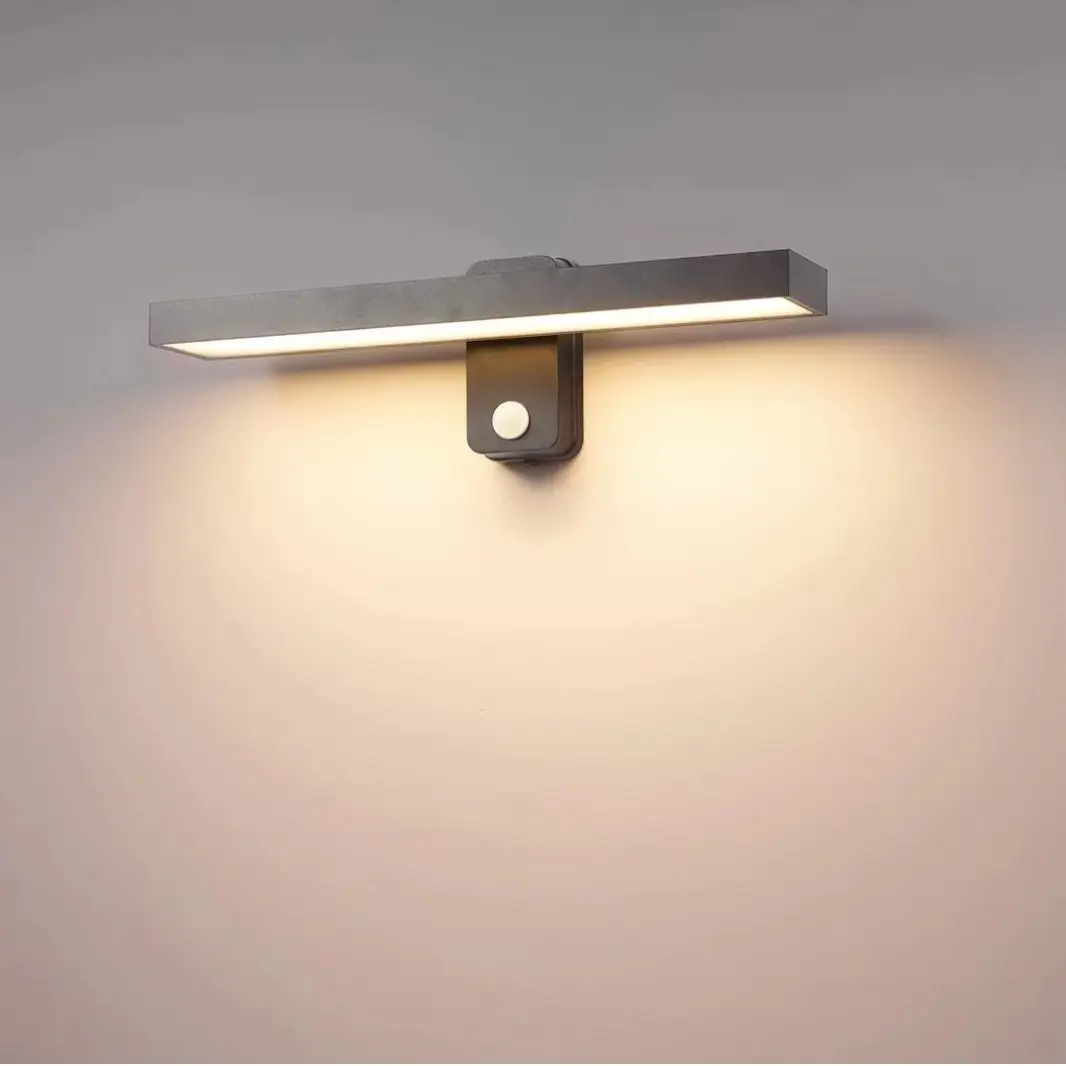 Outdoor 360-Degree Rotating Motion-Sensor Wall Light
