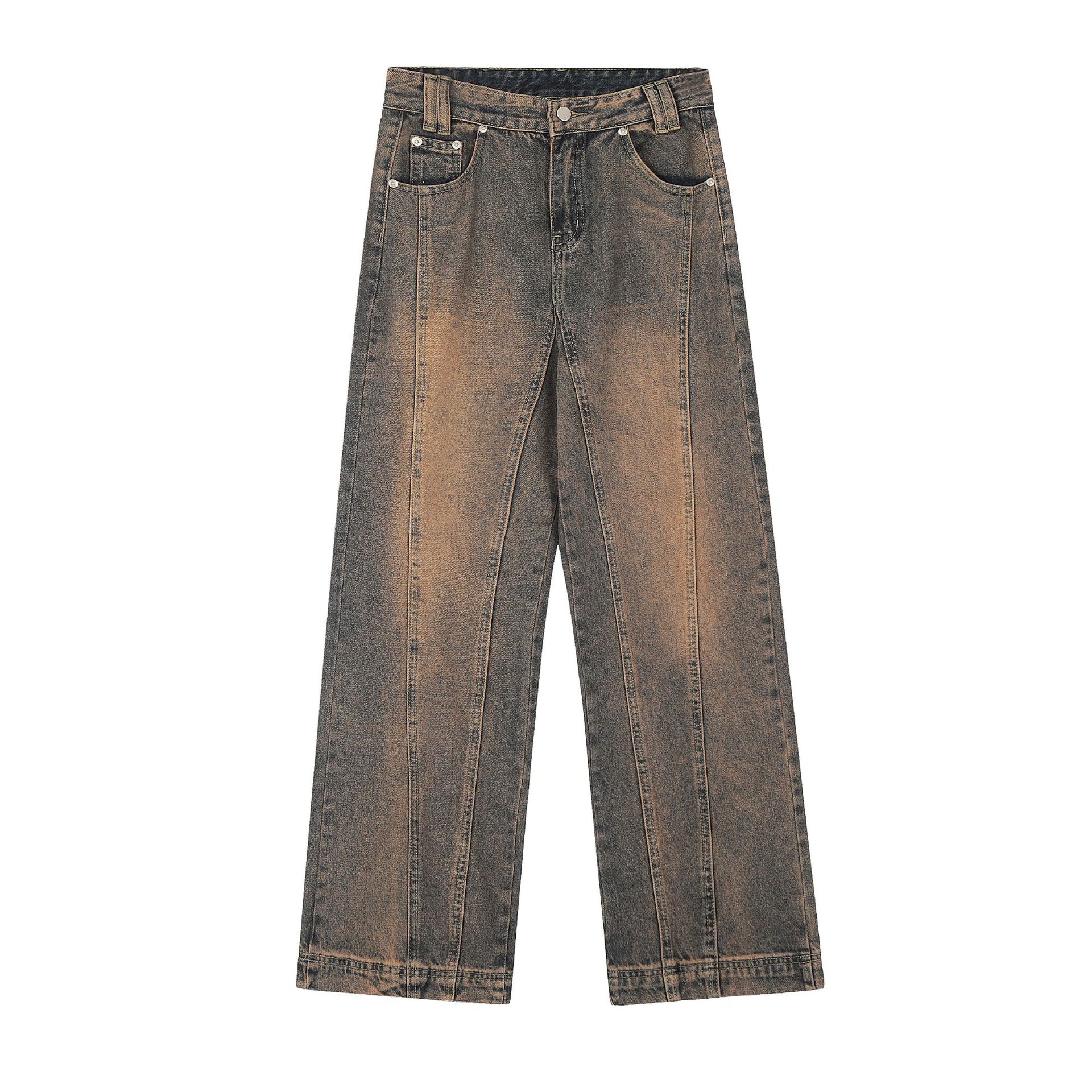 Men's Loose Wide Leg Straight Long Pants