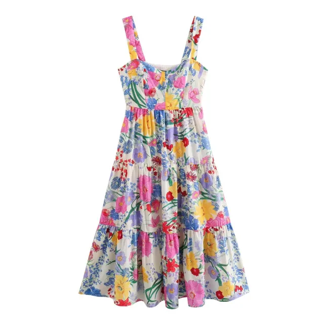 Women's Casual Floral Print Strapless Dress Color - Shop at LoveMi