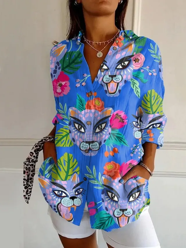 3D Digital Printing Long Sleeve Shirt Top Nccs01Sx1257 5Xl - Shop at LoveMi