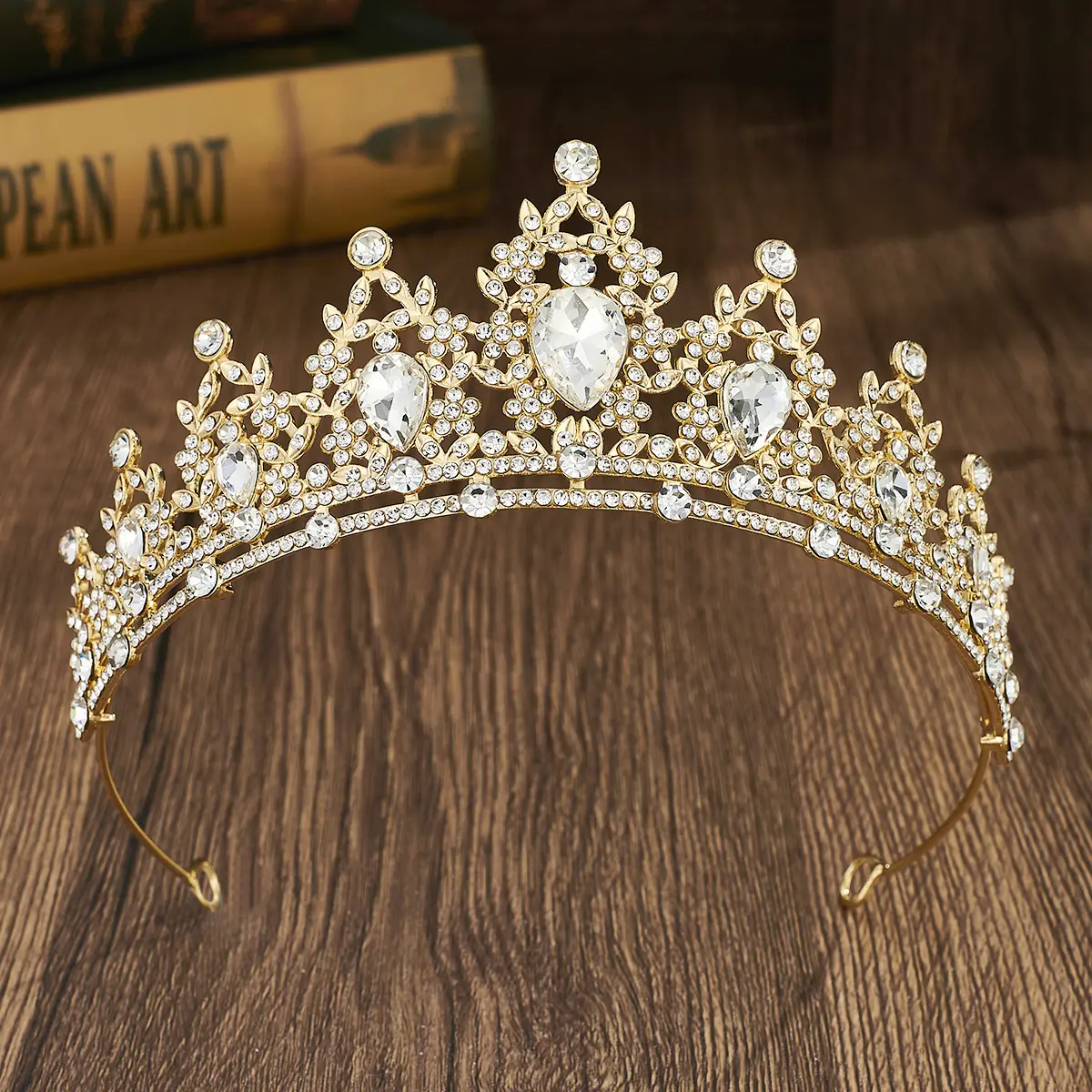 Rhinestone Headband Alloy Crown Wedding Dress Accessory