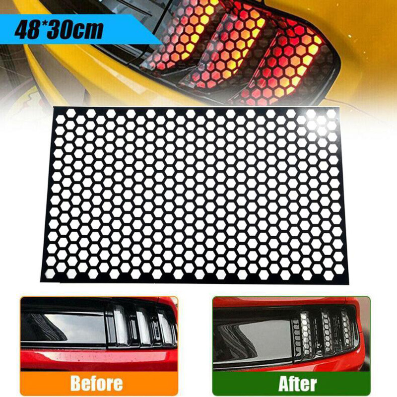 Car Taillight Honeycomb Shape Sticker Applique Taillight Decoration Sticker Rear Lamp Cover Sticker Taillight Sticker - Image 12