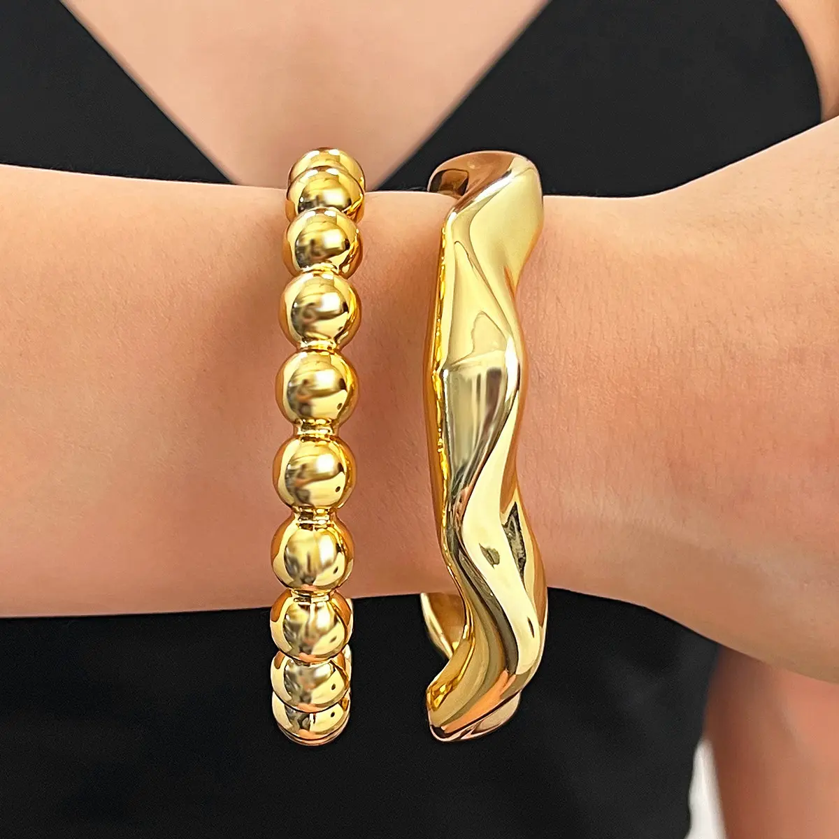 Retro Irregular Asymmetric Jewelry Set