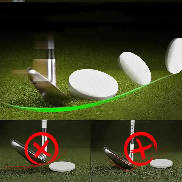Single White Bulk Flat Golf Ball