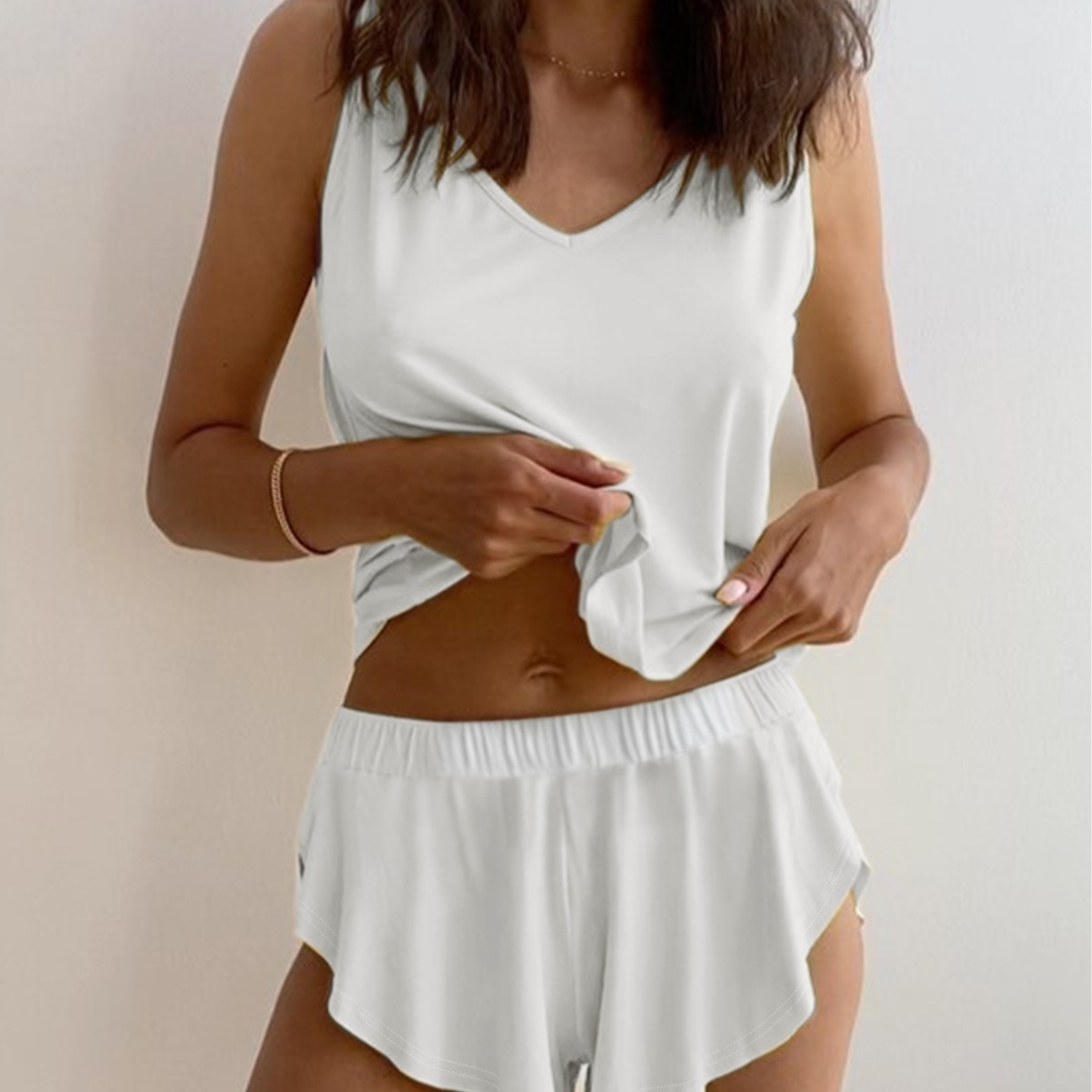 SpringSummer Sexy Fashionable Strap Style Shorts Set
