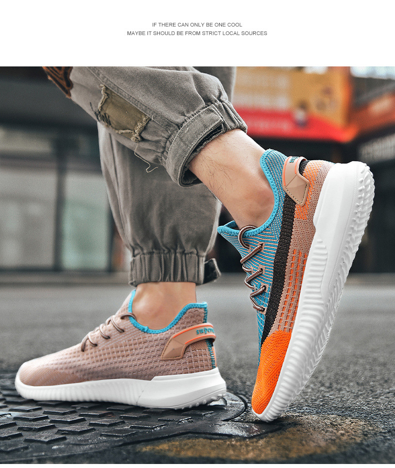 Title 3, Korean Style Flying Woven Mesh Shoes, All-Match...