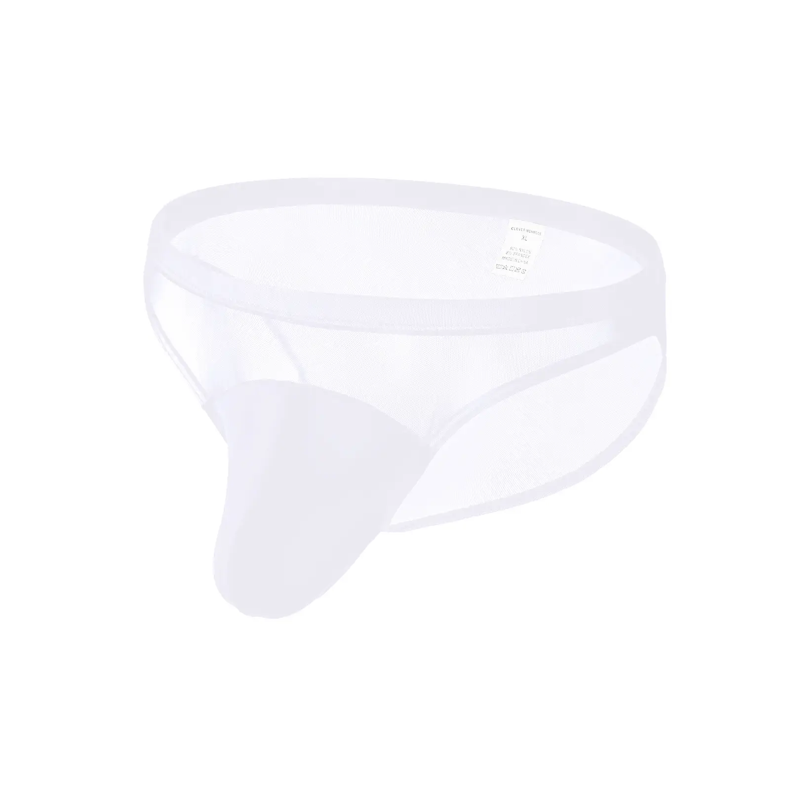 Mens Mesh Sheer Briefs With A Faux Pouch